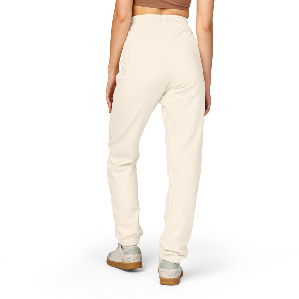 Embroidered 'Mom' Handprint Fleece Sweatpants — Cozy Gift for New Moms & Mother's Day
