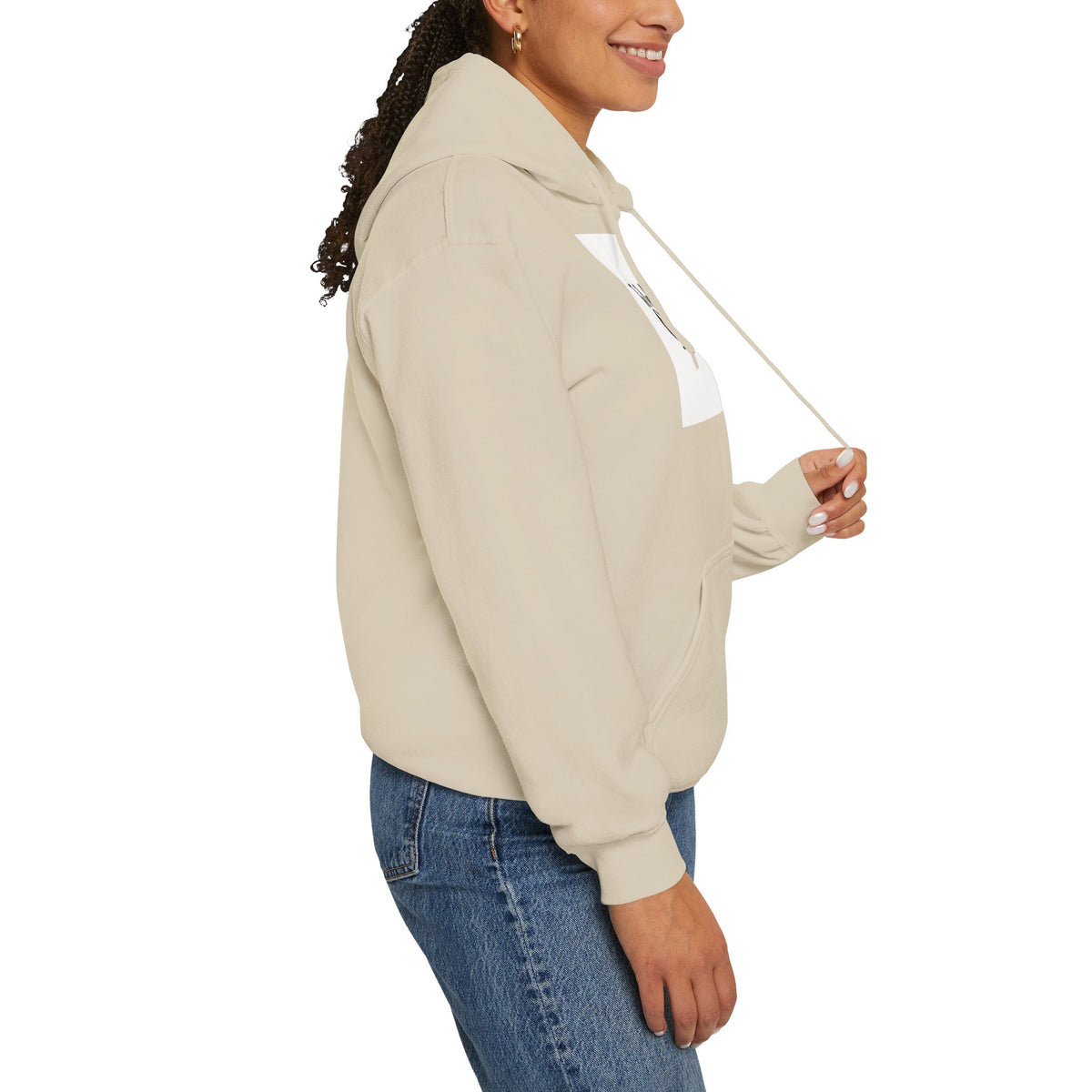 The Real Queen Hoodie — 'Slate & Social' Graphic Pullover for Bold Fashionistas