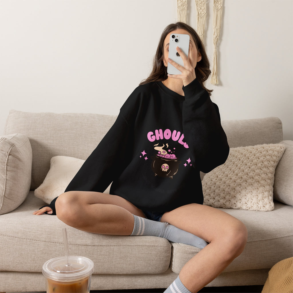 Ghoul Crewneck Sweatshirt — "Ghouls Just Wanna Have Fun" Cute Halloween Pullover
