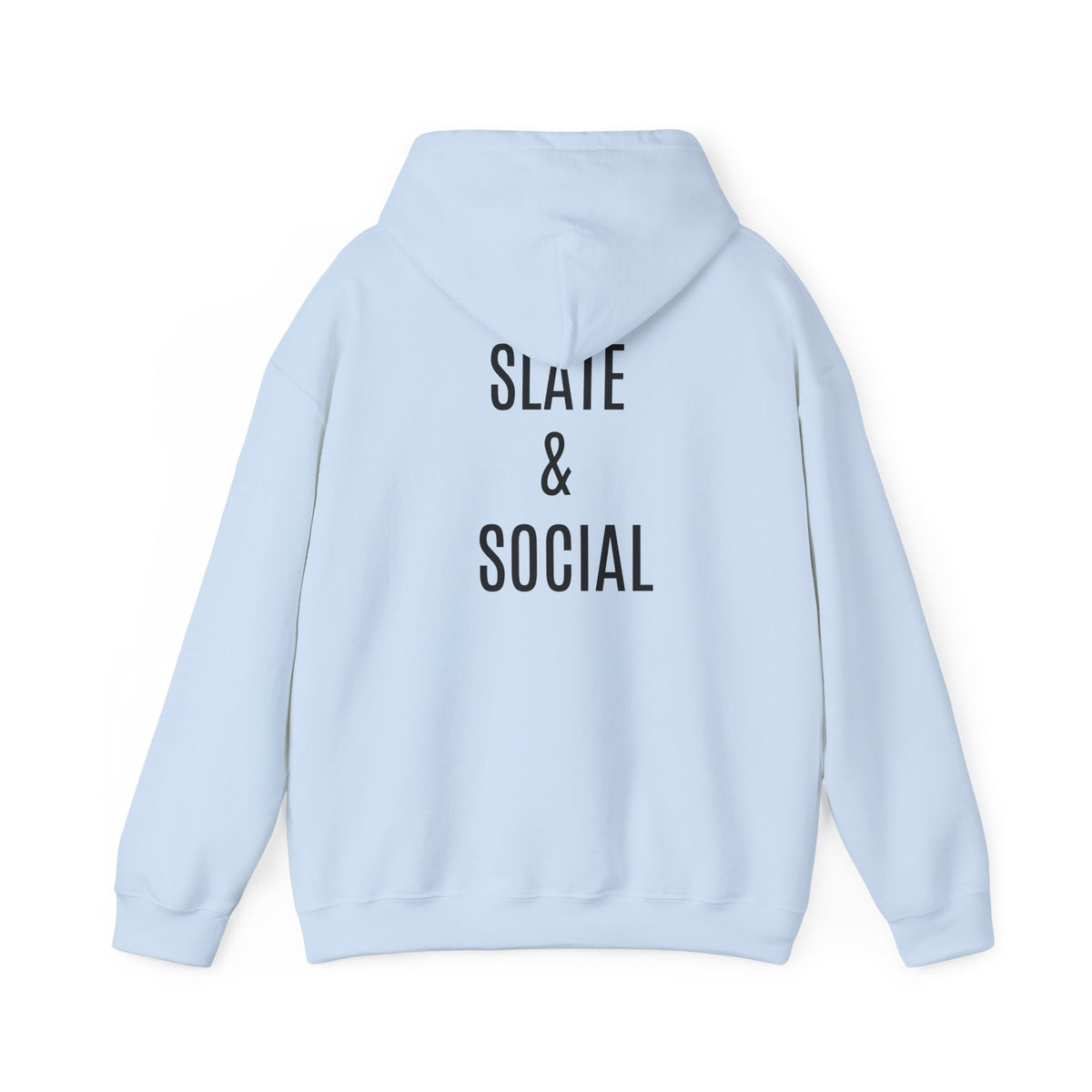 Butterfly Graphic Hoodie — 'Slate & Social' Minimalist White Pullover