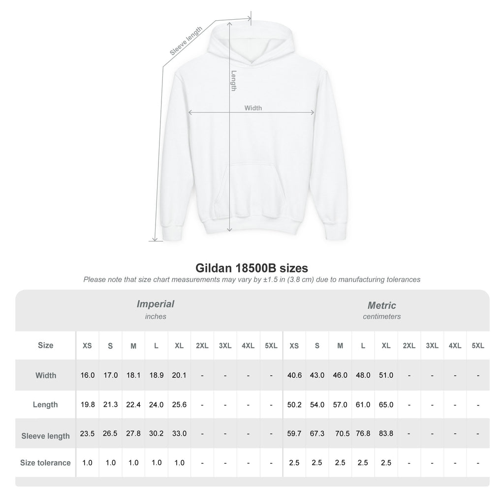 Youth Hoodie — "Progress Over Perfection" Motivational Pullover