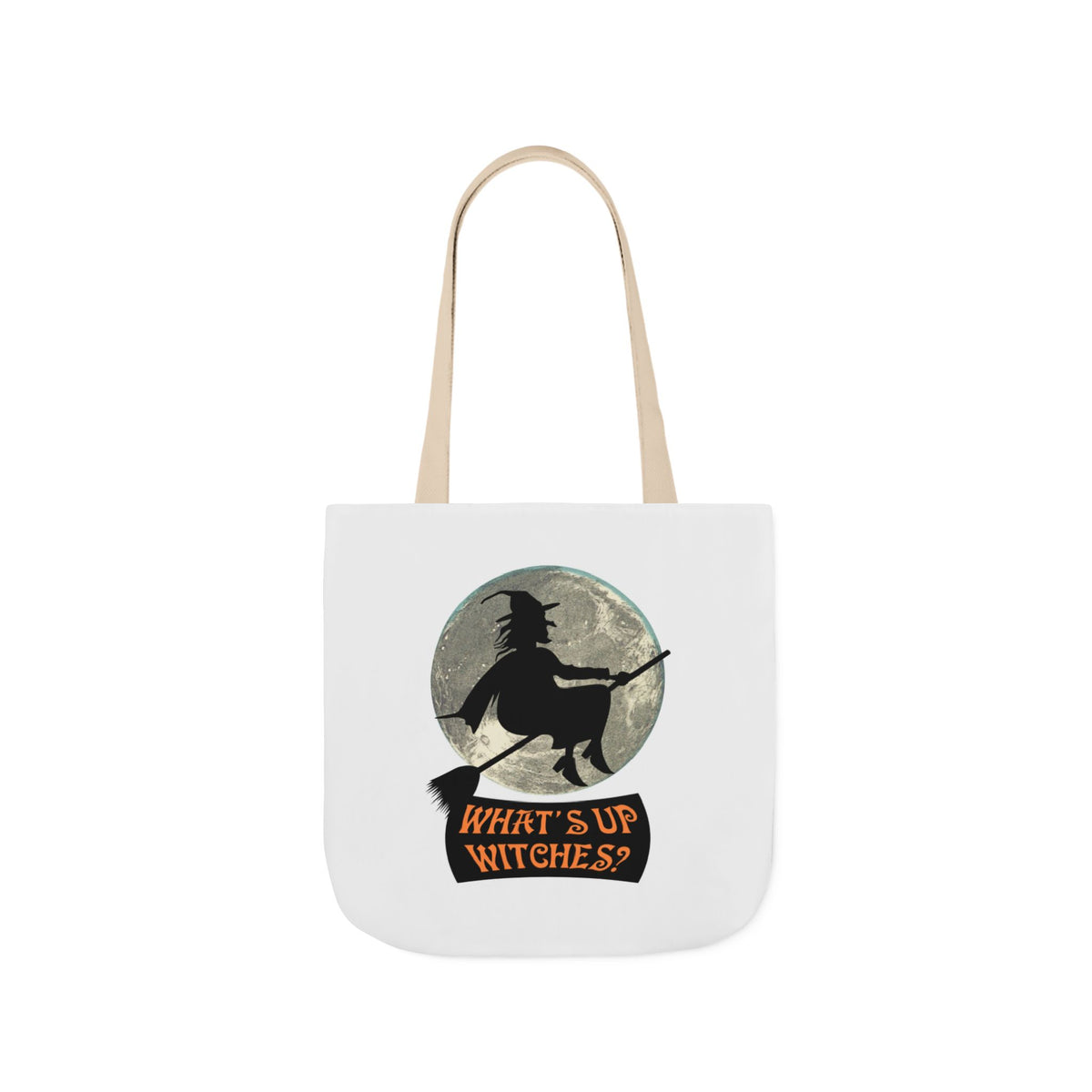 What’s Up Witches Halloween Witch Canvas Tote Bag
