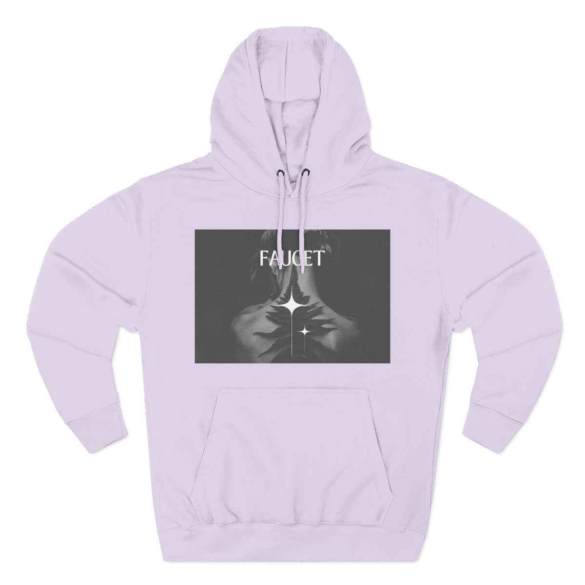 Hoodie — 'FAUCET' Monochrome Prayer Hands Graphic Hoodie