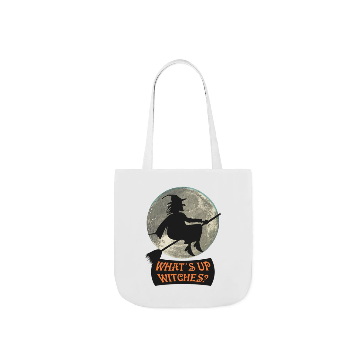 What’s Up Witches Halloween Witch Canvas Tote Bag