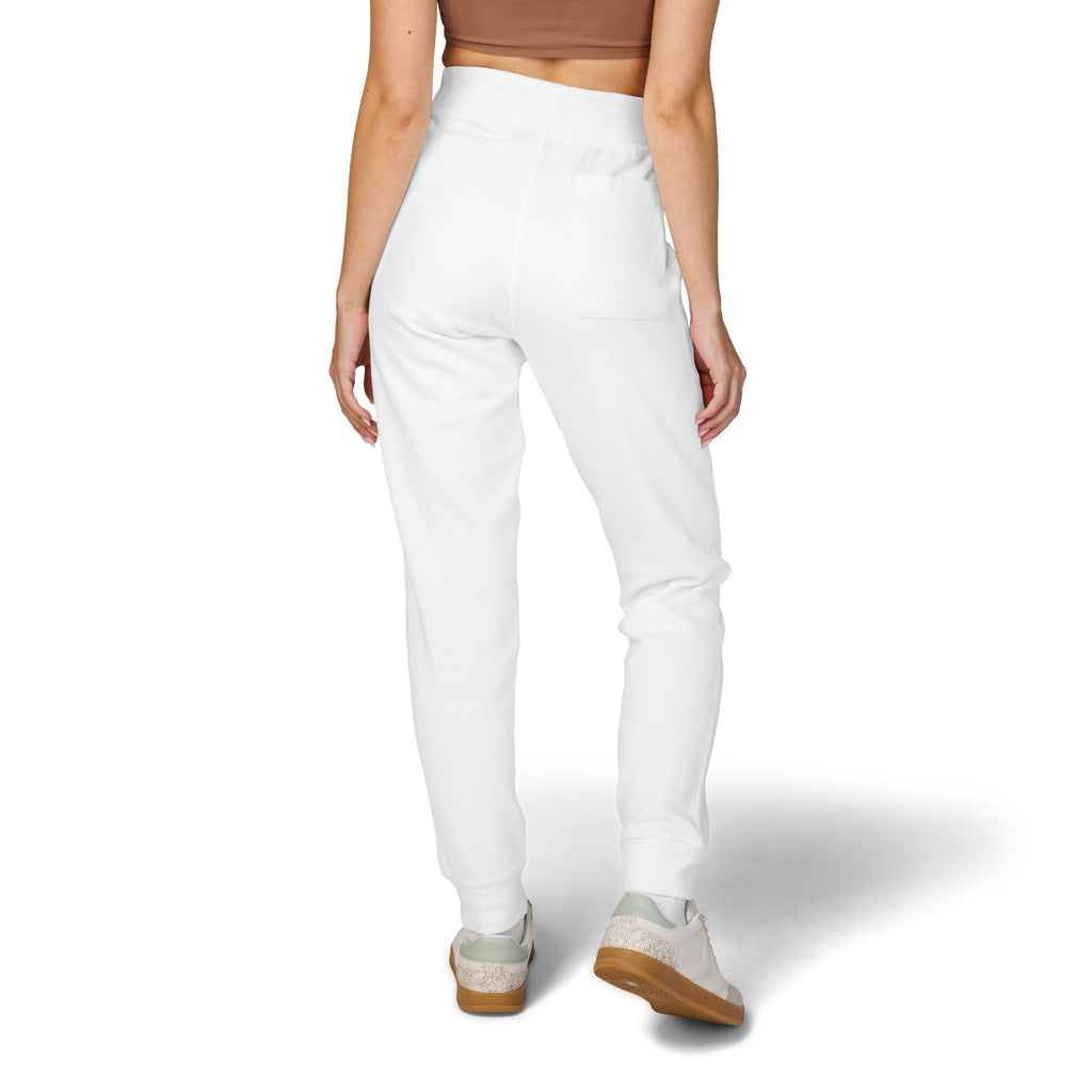 Embroidered 'Slate & Social' Fleece Sweatpants — Cozy Casual Joggers