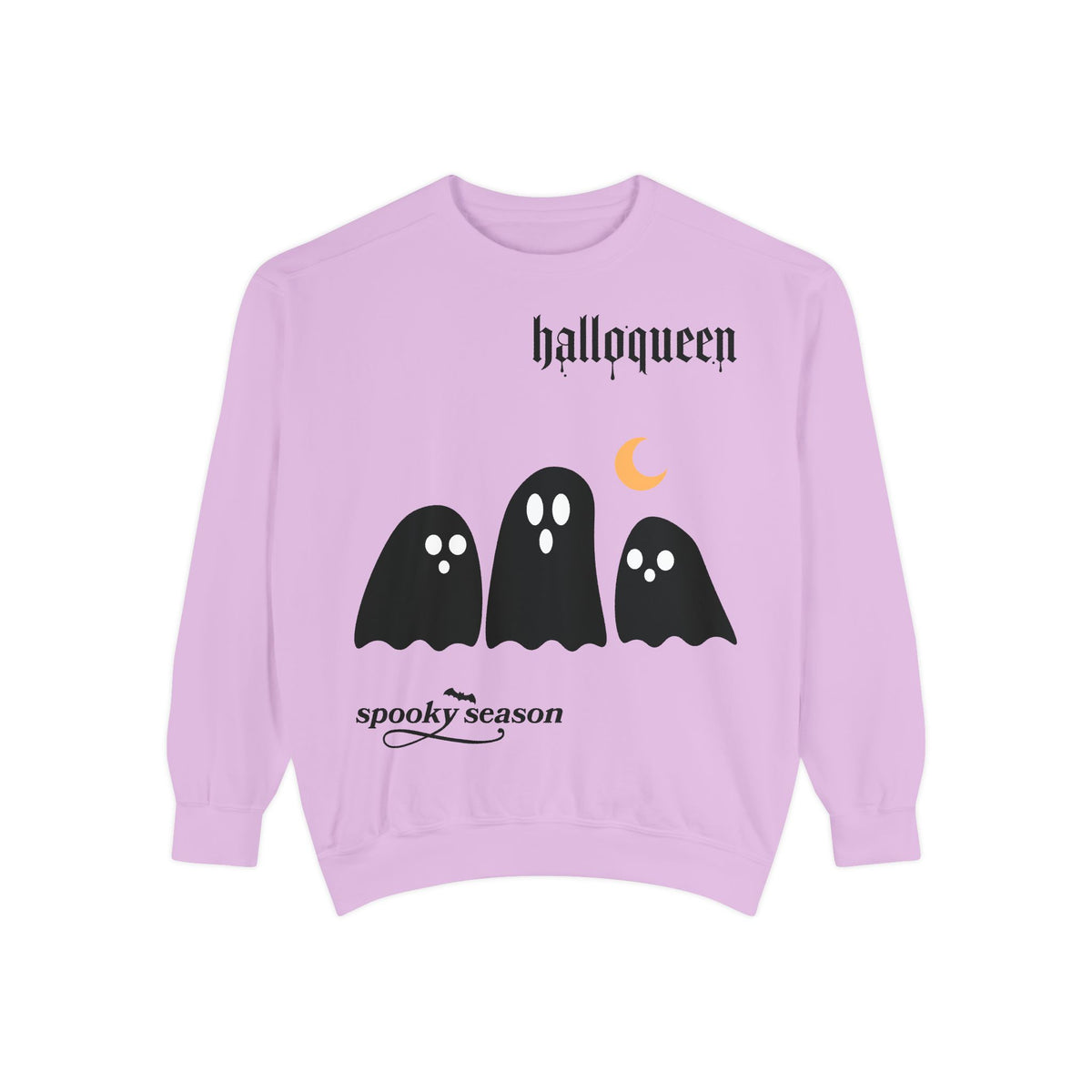 Halloween Ghosts Sweatshirt — "halloqueen" Spooky Season Crewneck