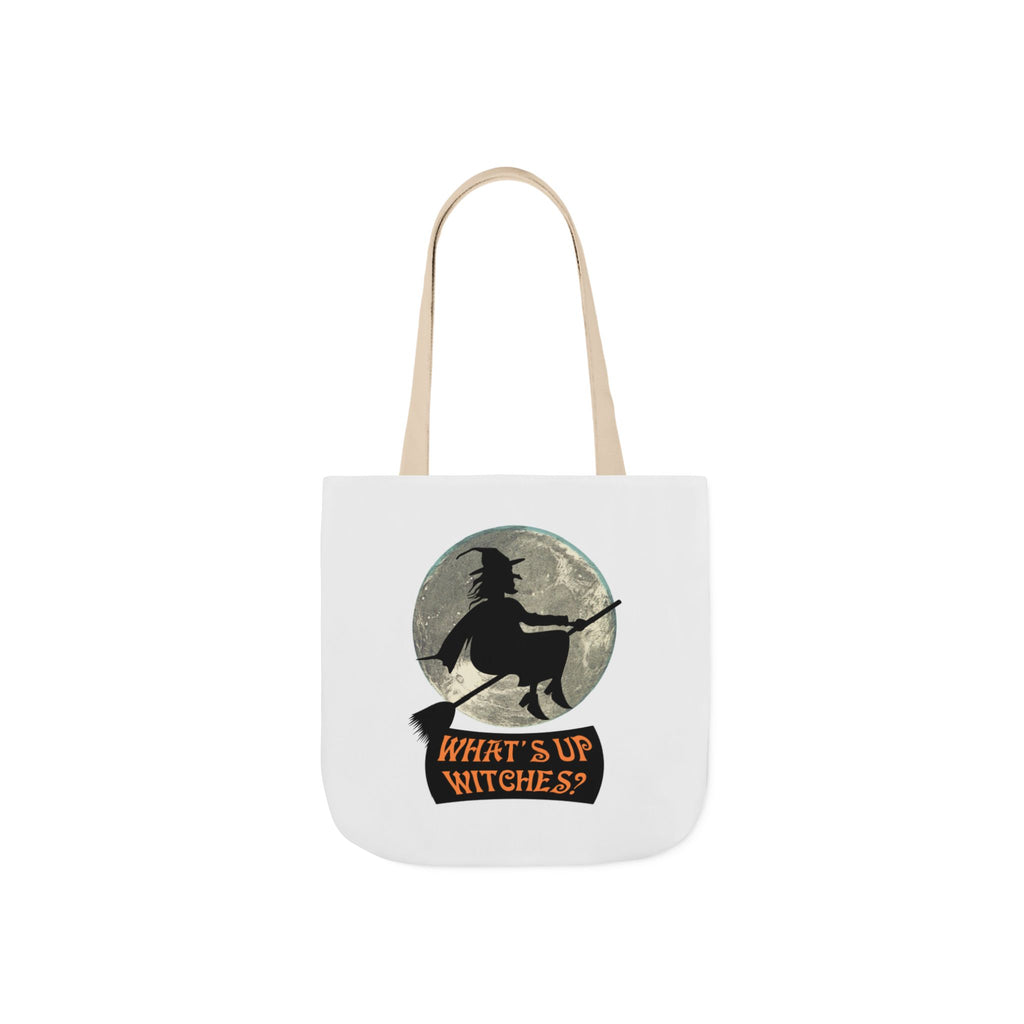 What’s Up Witches Halloween Witch Canvas Tote Bag