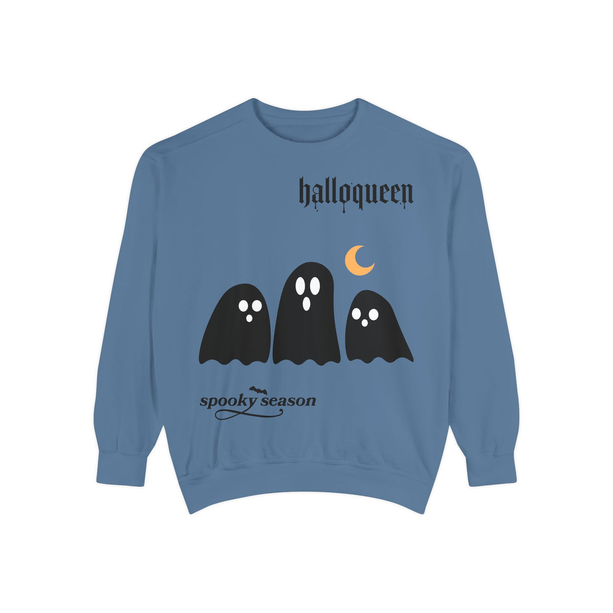 Halloween Ghosts Sweatshirt — "halloqueen" Spooky Season Crewneck