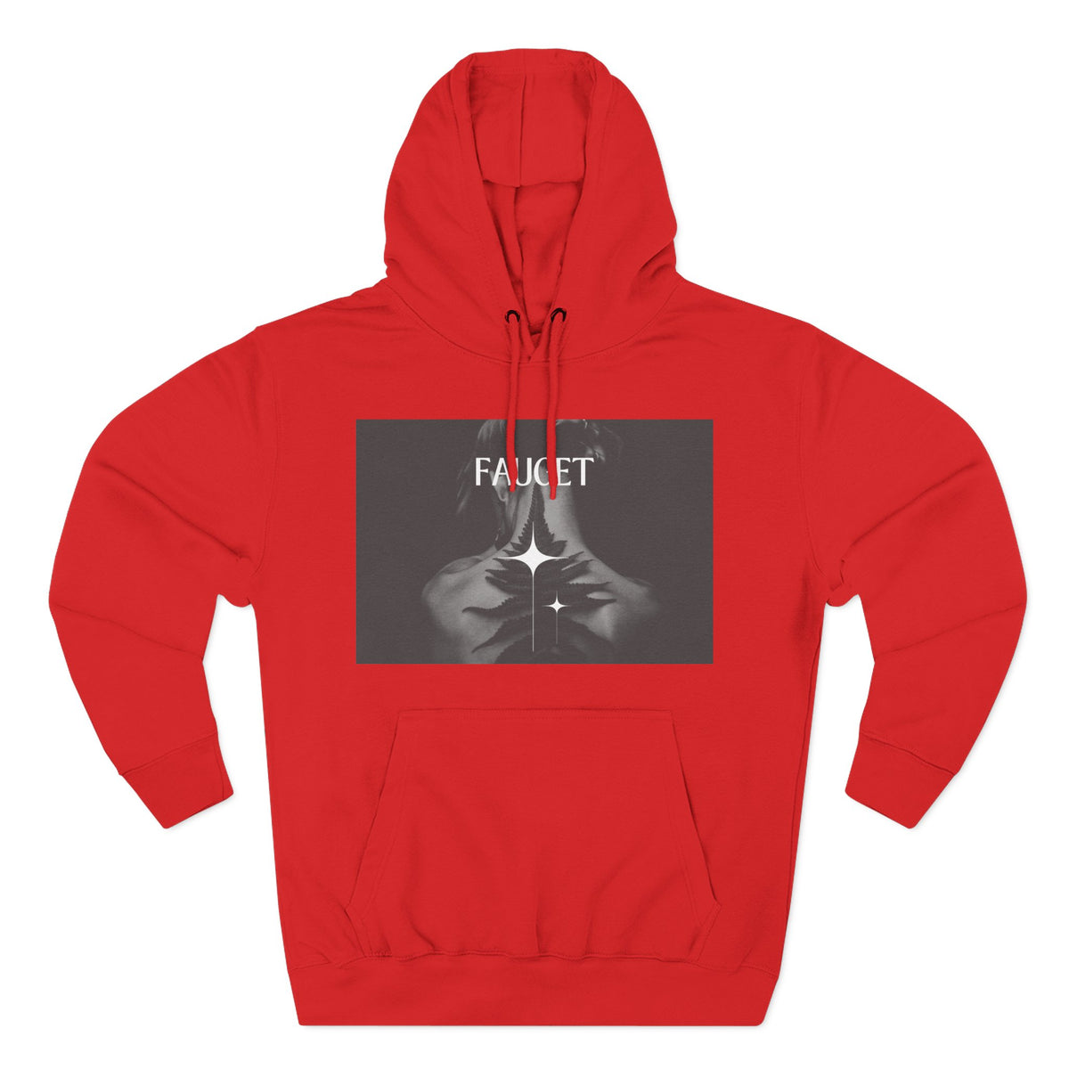 Hoodie — 'FAUCET' Monochrome Prayer Hands Graphic Hoodie