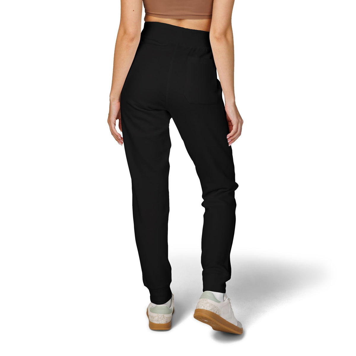 Embroidered 'Slate & Social' Fleece Sweatpants — Cozy Casual Joggers