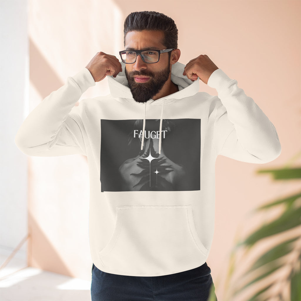 Hoodie — 'FAUCET' Monochrome Prayer Hands Graphic Hoodie