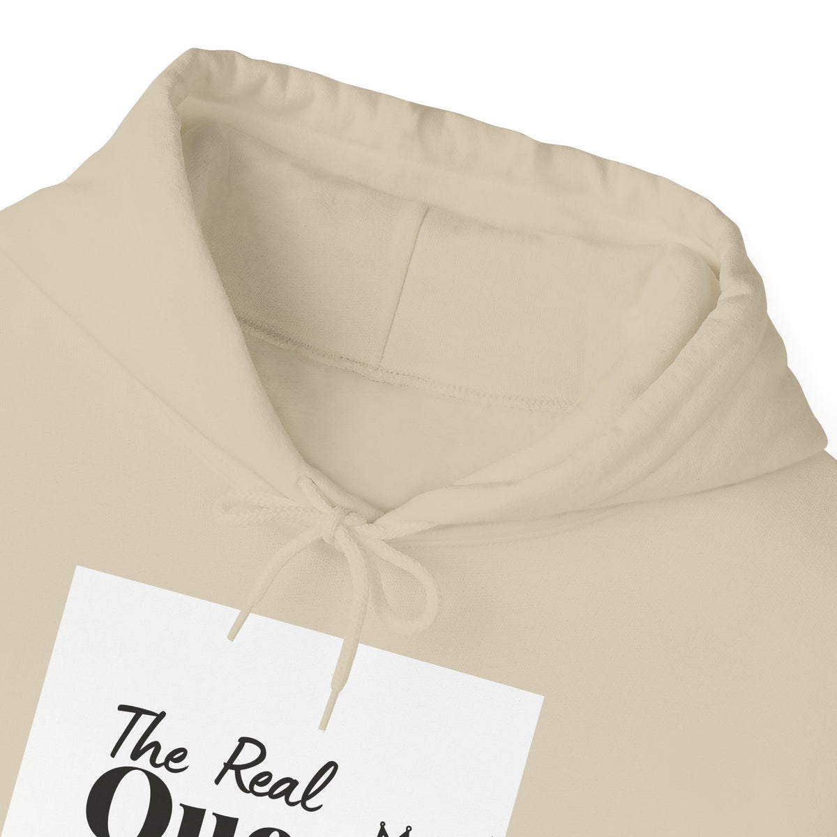 The Real Queen Hoodie — 'Slate & Social' Graphic Pullover for Bold Fashionistas