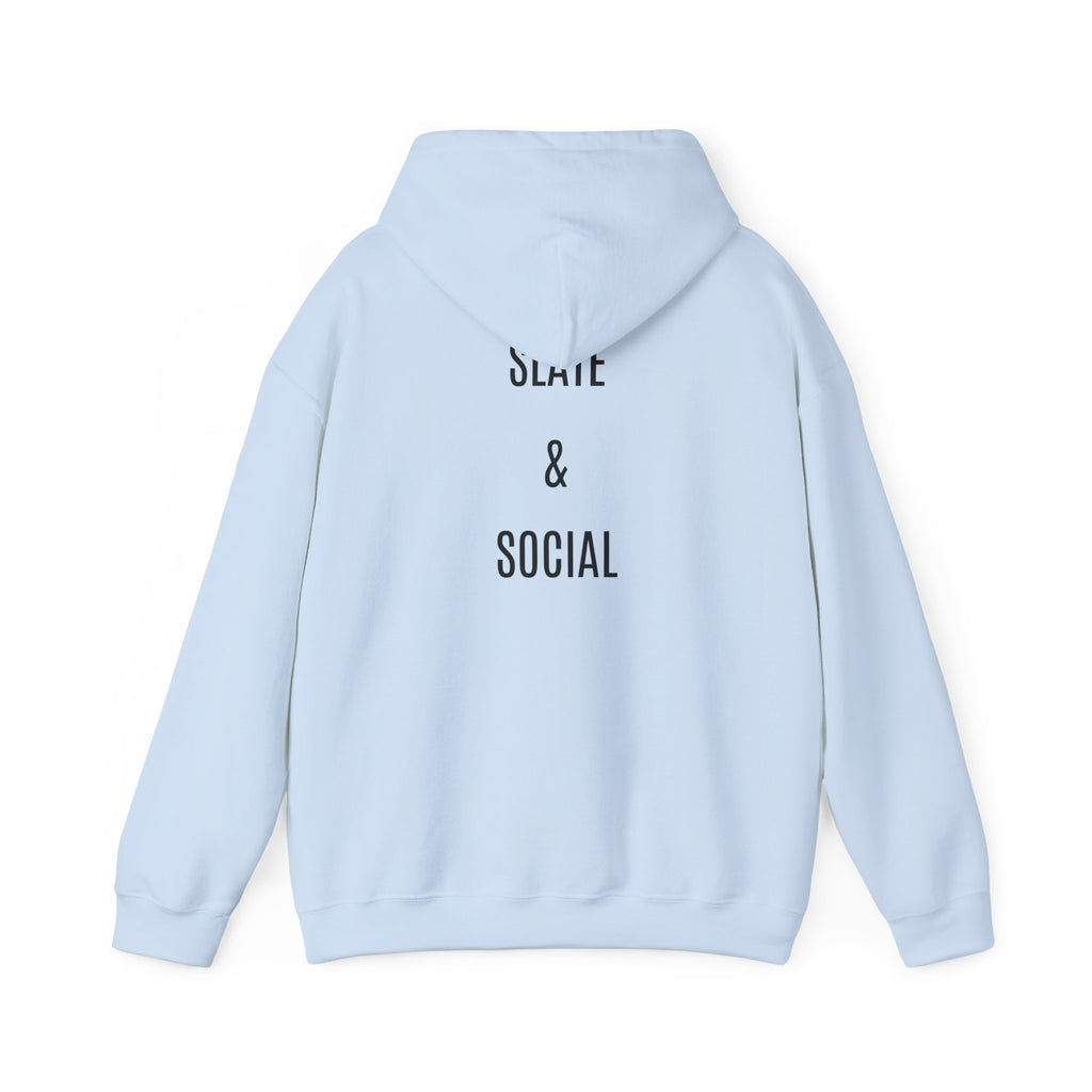 The Real Queen Hoodie — 'Slate & Social' Graphic Pullover for Bold Fashionistas