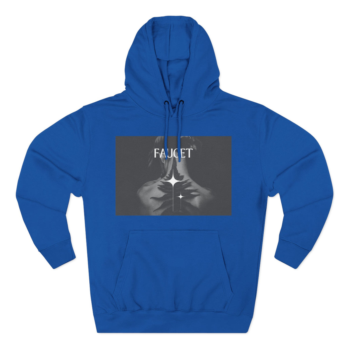 Hoodie — 'FAUCET' Monochrome Prayer Hands Graphic Hoodie