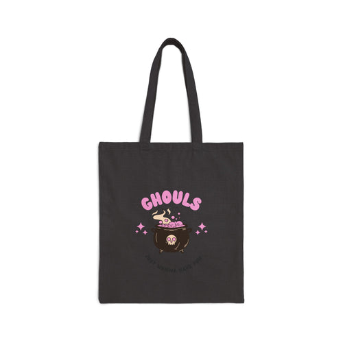 Ghouls Just Wanna Have Fun Canvas Tote — Cute Halloween Trick-or-Treat Bag