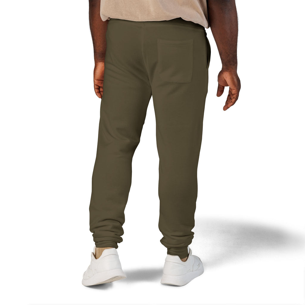Embroidered 'Slate & Social' Fleece Sweatpants — Cozy Casual Joggers