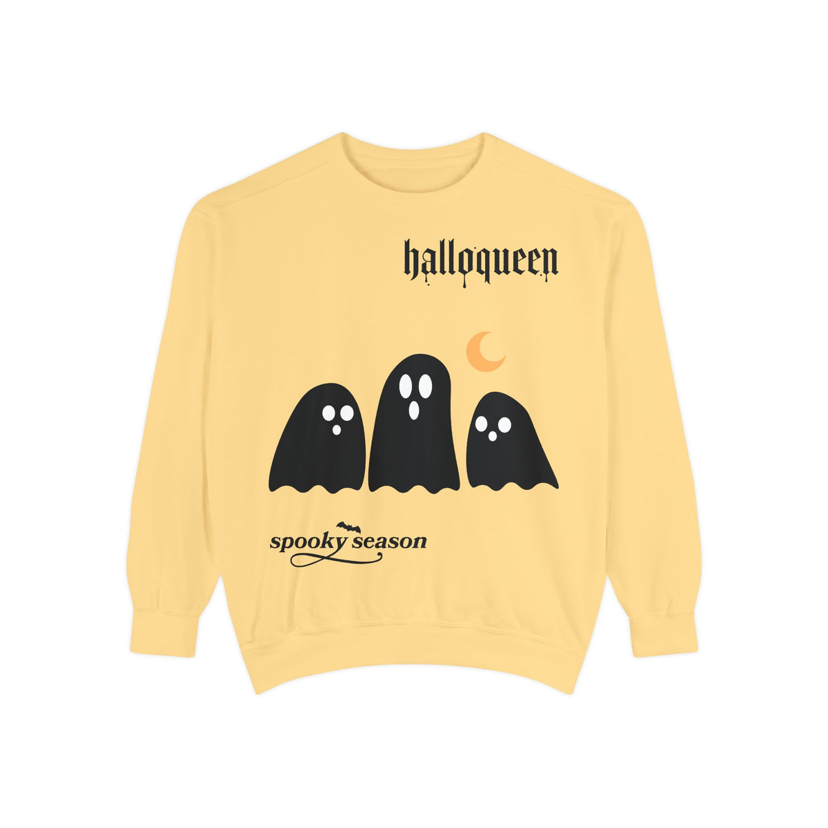 Halloween Ghosts Sweatshirt — "halloqueen" Spooky Season Crewneck