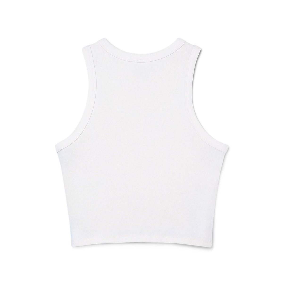 Bad Bitch Racer Tank Top — Women's Crop Ribbed Tank