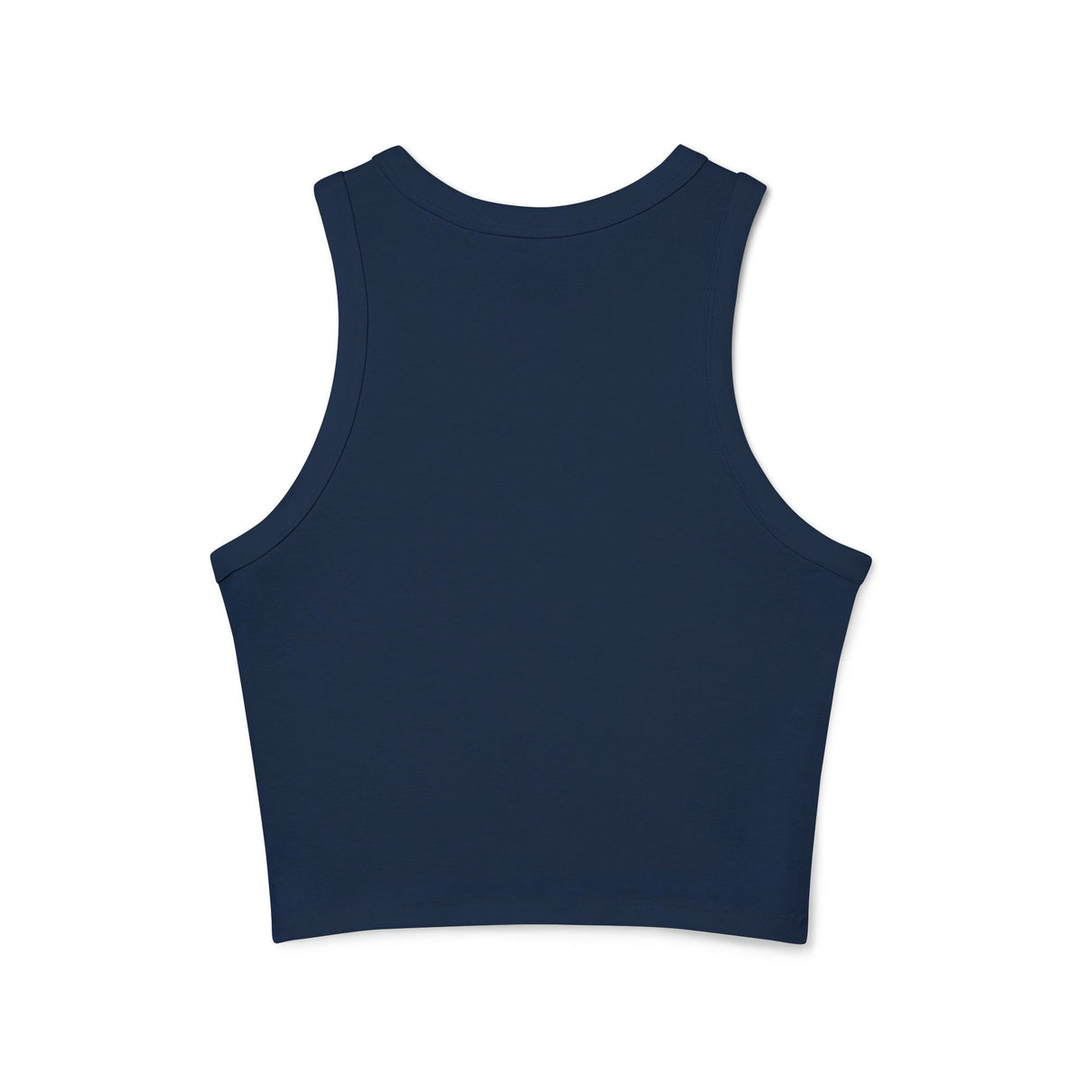 Bad Bitch Racer Tank Top — Women's Crop Ribbed Tank