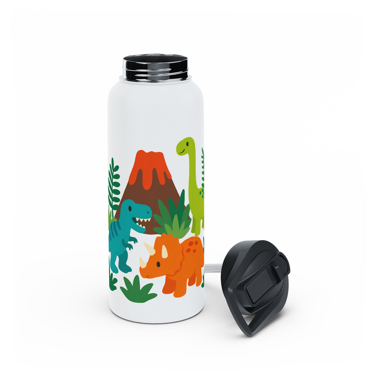 Dinosaur Adventure Stainless Steel Water Bottle