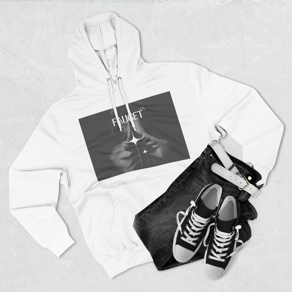 Hoodie — 'FAUCET' Monochrome Prayer Hands Graphic Hoodie