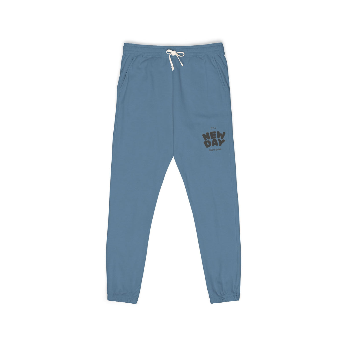 Embroidered 'Mom' Handprint Fleece Sweatpants — Cozy Gift for New Moms & Mother's Day