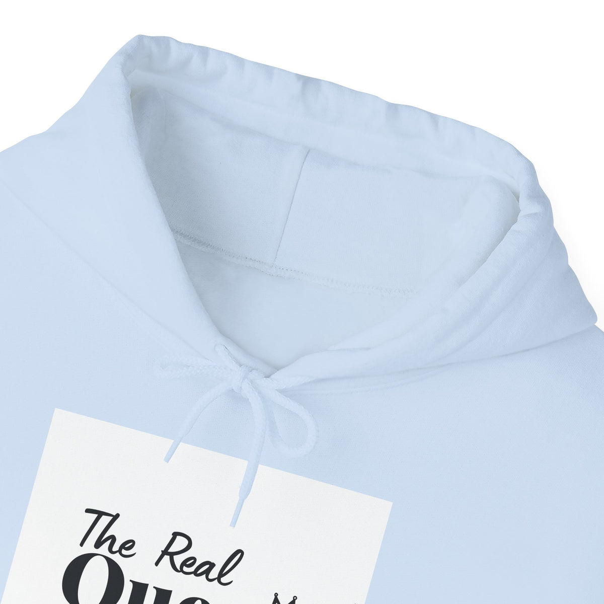 The Real Queen Hoodie — 'Slate & Social' Graphic Pullover for Bold Fashionistas