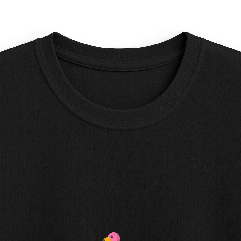 Kids T-Shirt — Pink Duck 'VIBES' Cute Summer Tee