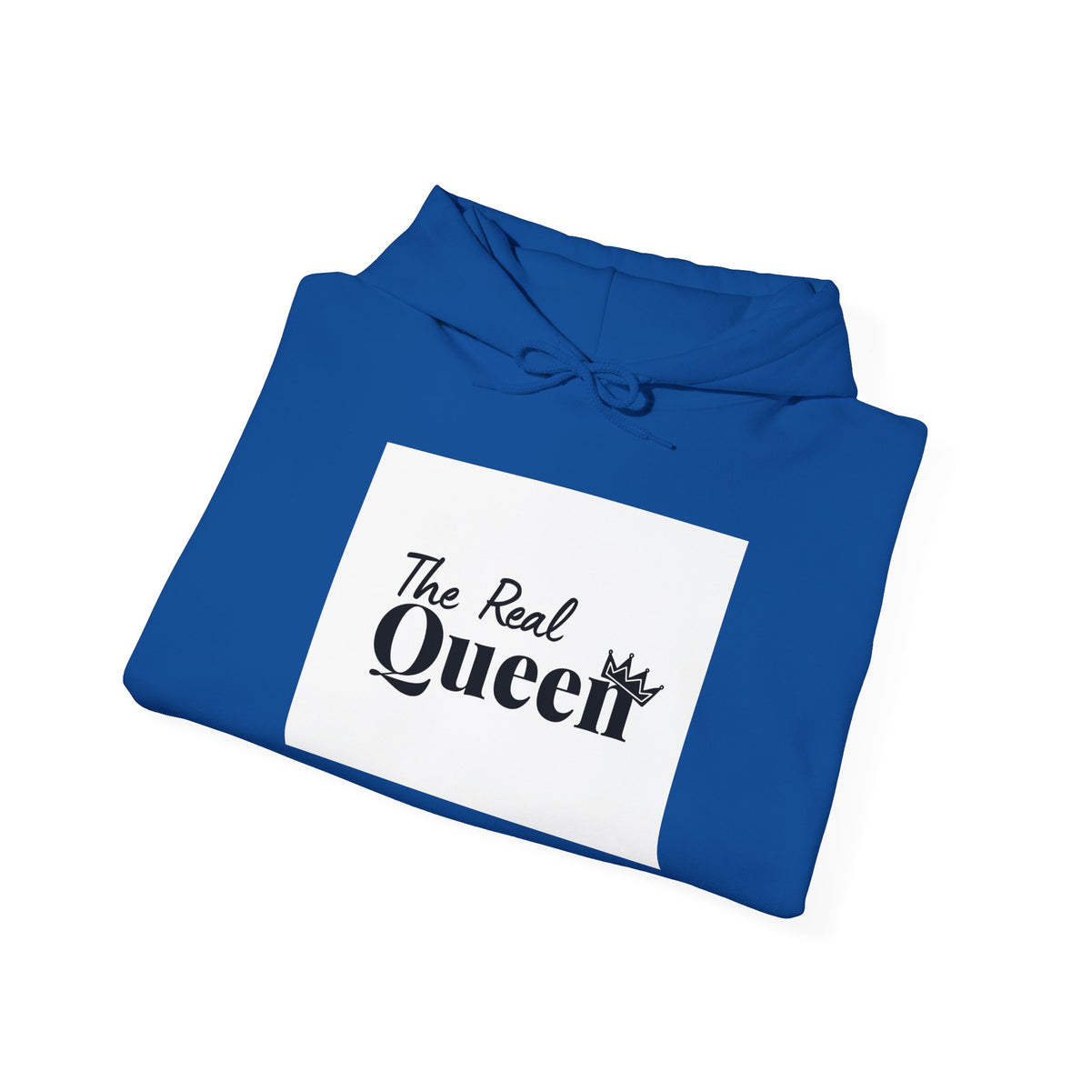 The Real Queen Hoodie — 'Slate & Social' Graphic Pullover for Bold Fashionistas