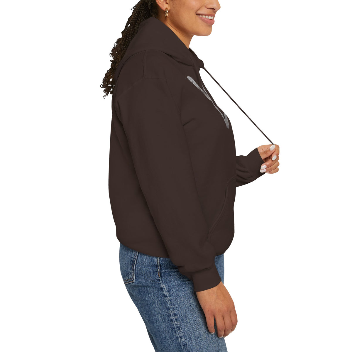 Butterfly Graphic Hoodie — 'Slate & Social' Minimalist White Pullover
