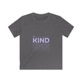 Kids Tee — "Be Kind" Pastel Mirror Graphic
