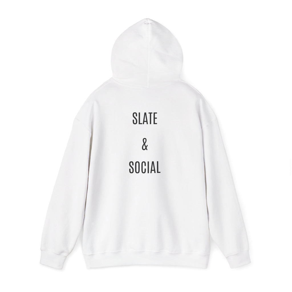 The Real Queen Hoodie — 'Slate & Social' Graphic Pullover for Bold Fashionistas