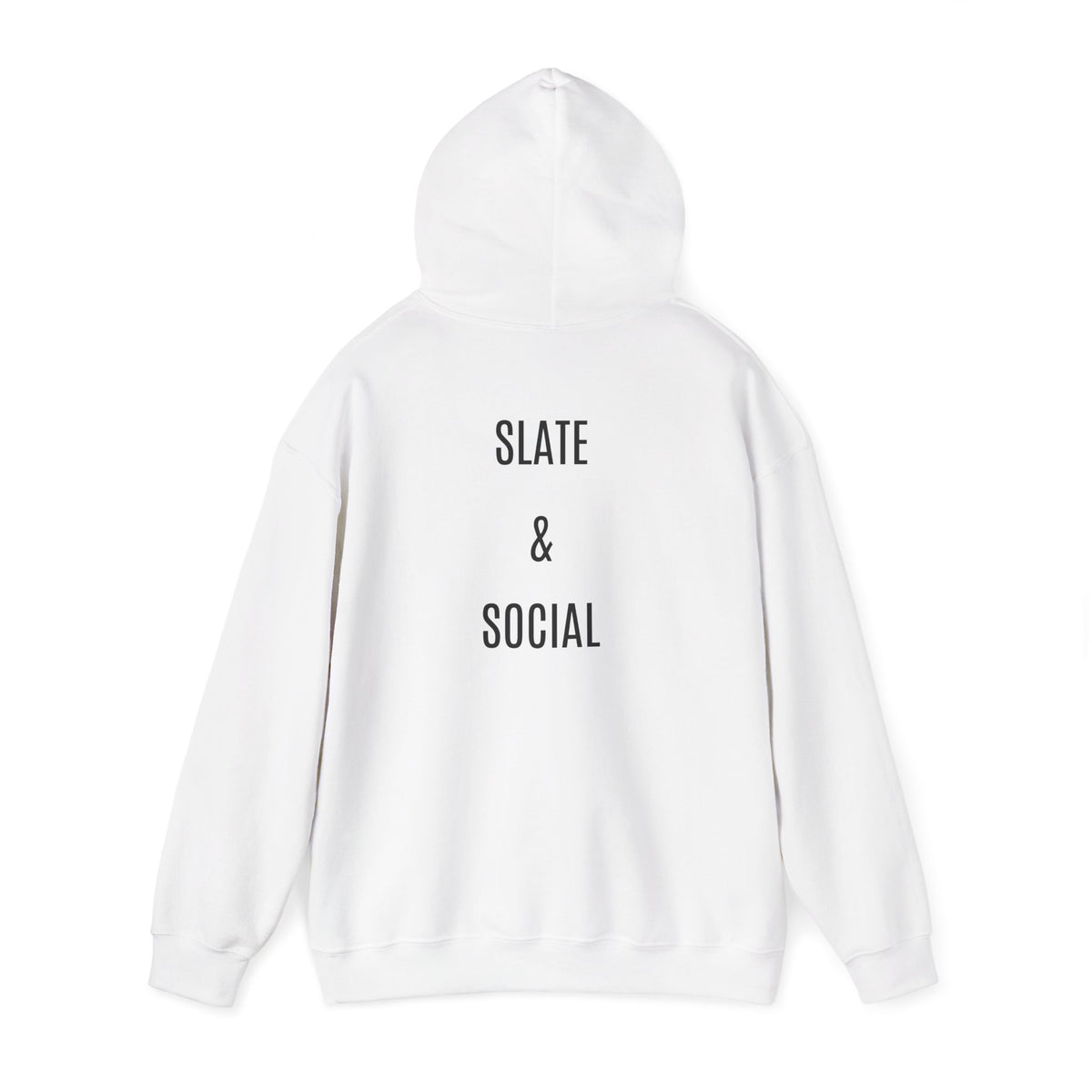 The Real Queen Hoodie — 'Slate & Social' Graphic Pullover for Bold Fashionistas