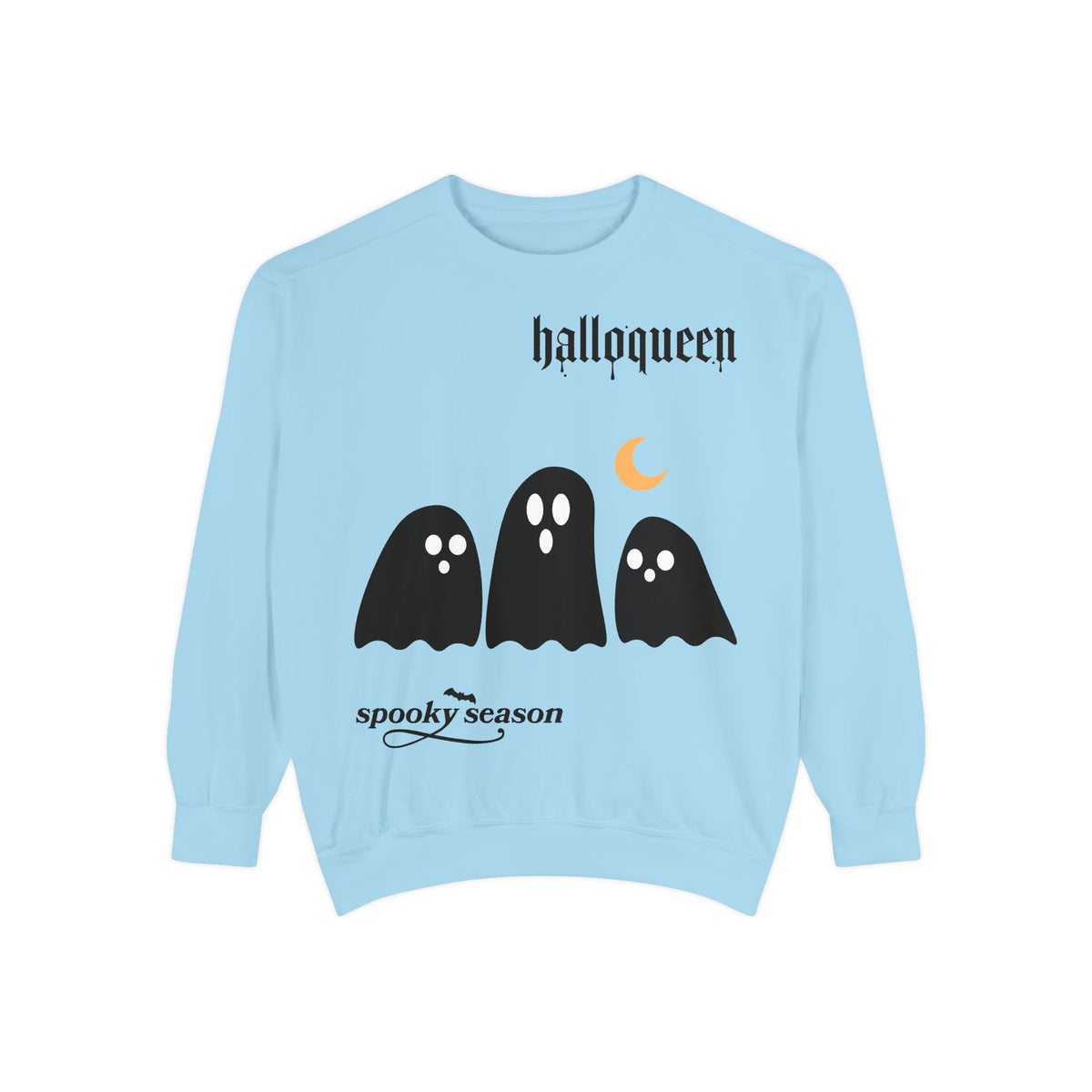Halloween Ghosts Sweatshirt — "halloqueen" Spooky Season Crewneck