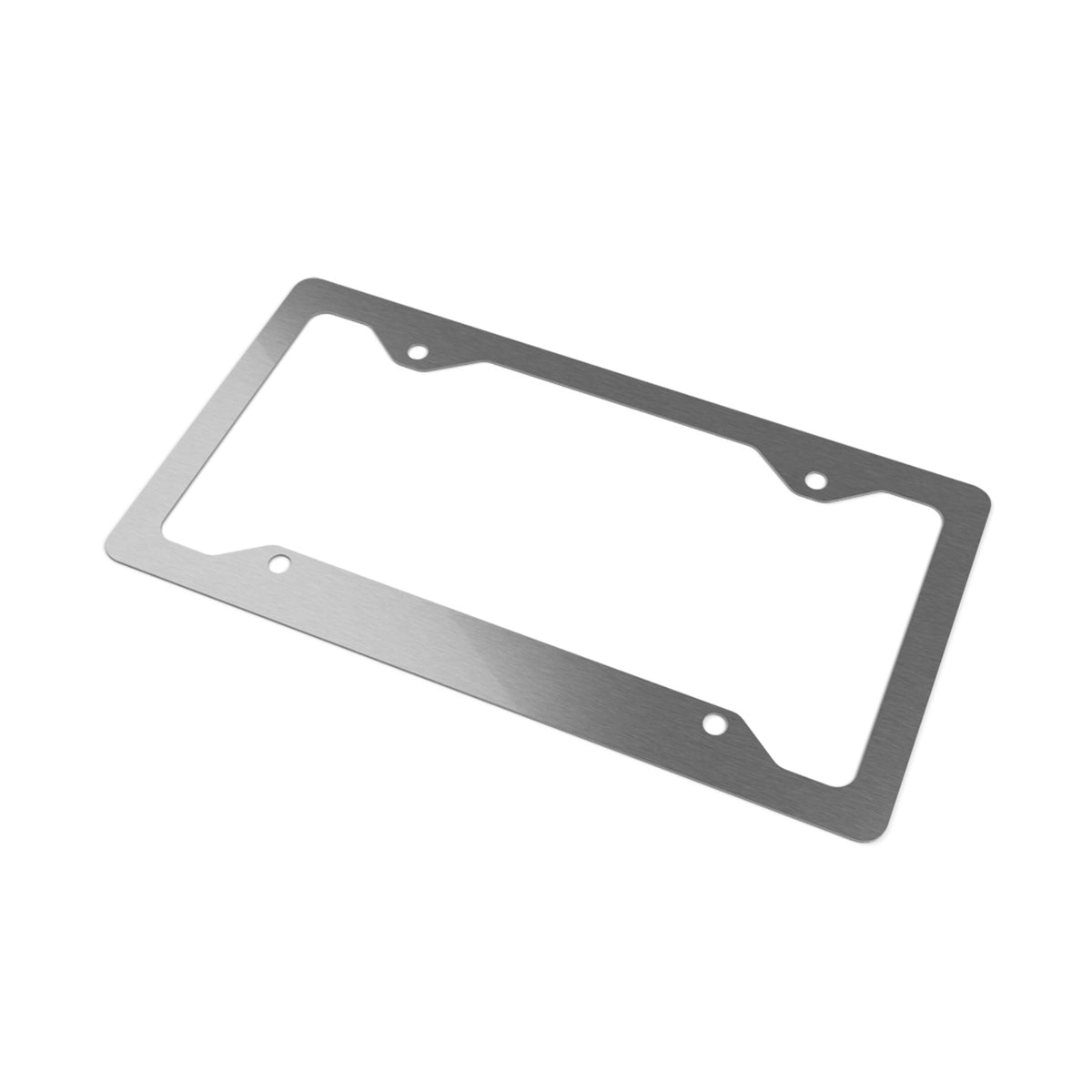 Halloqueen Metal License Plate Frame — Gothic Script Car Plate Border