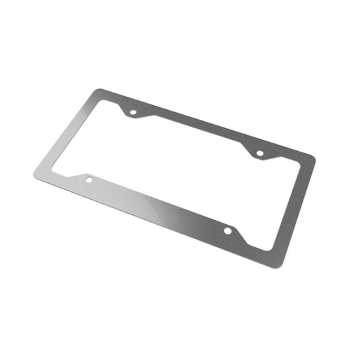 Halloqueen Metal License Plate Frame — Gothic Script Car Plate Border