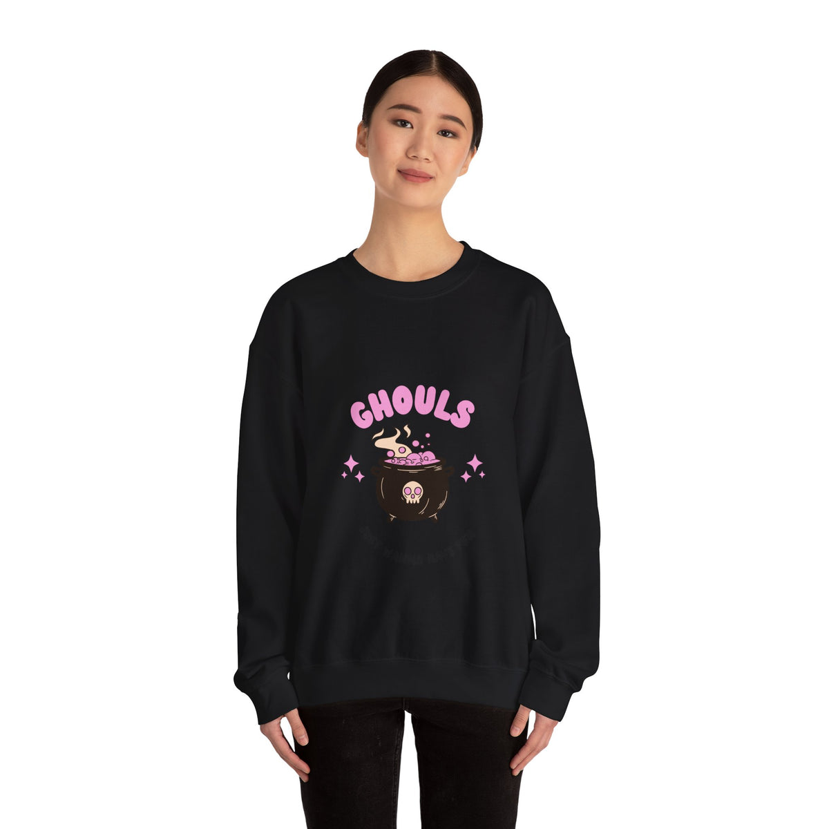 Ghoul Crewneck Sweatshirt — "Ghouls Just Wanna Have Fun" Cute Halloween Pullover