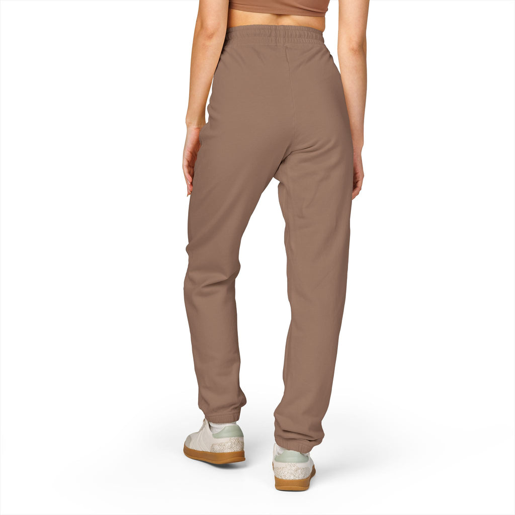 Embroidered 'Mom' Handprint Fleece Sweatpants — Cozy Gift for New Moms & Mother's Day