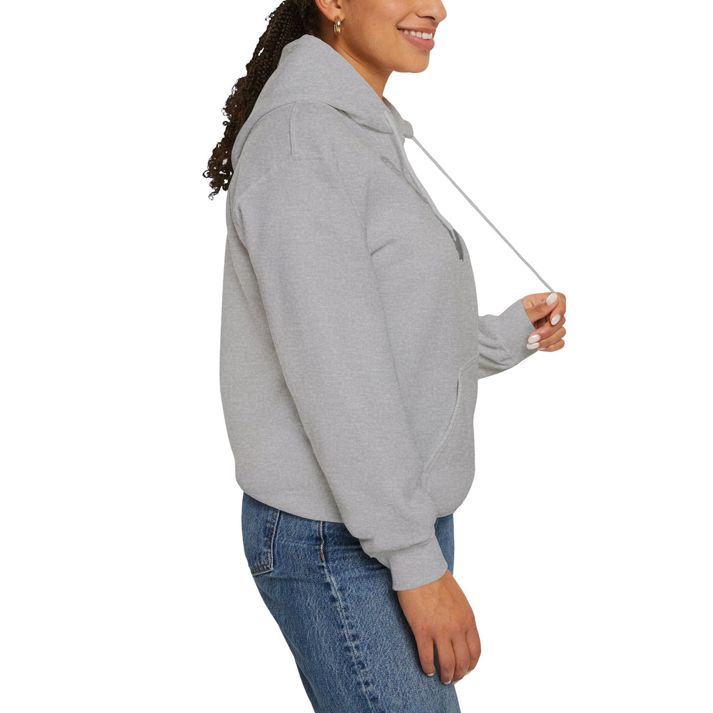 Butterfly Graphic Hoodie — 'Slate & Social' Minimalist White Pullover