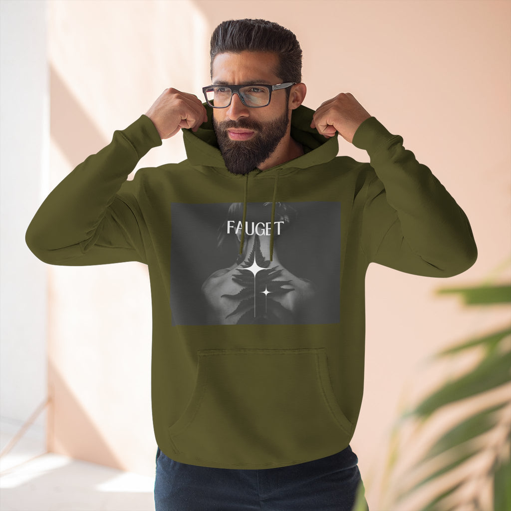 Hoodie — 'FAUCET' Monochrome Prayer Hands Graphic Hoodie