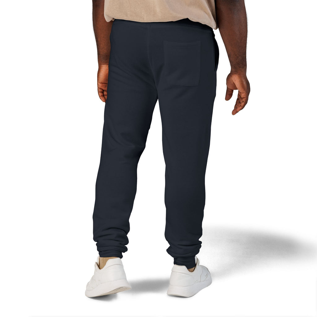 Embroidered 'Slate & Social' Fleece Sweatpants — Cozy Casual Joggers