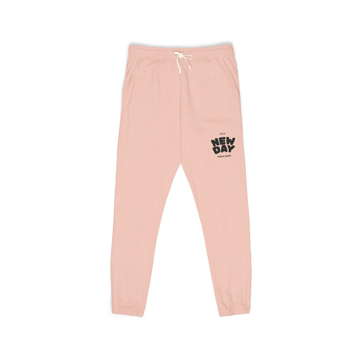 Embroidered 'Mom' Handprint Fleece Sweatpants — Cozy Gift for New Moms & Mother's Day