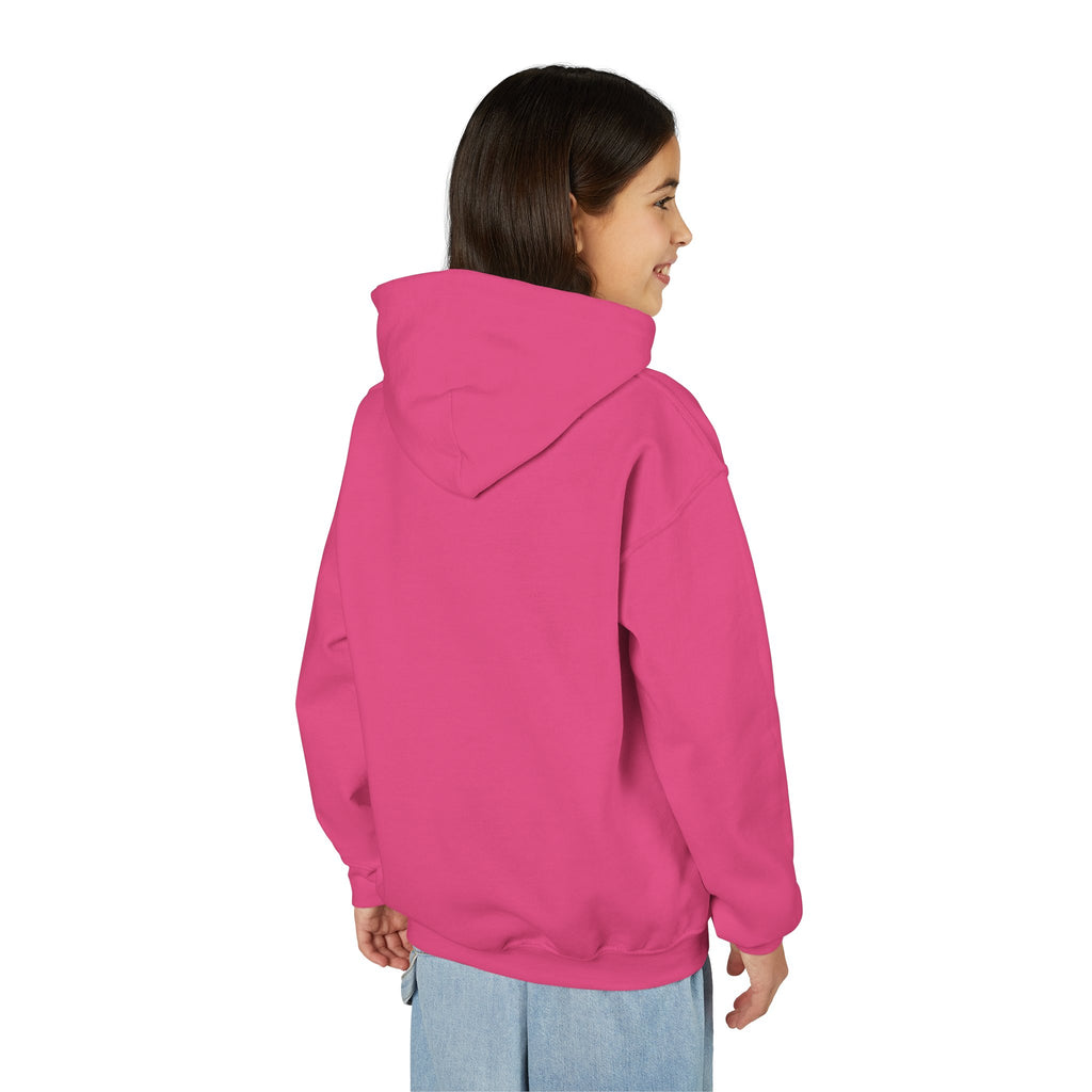 Youth Hoodie - "Slate & Social" Minimalist Text Pullover