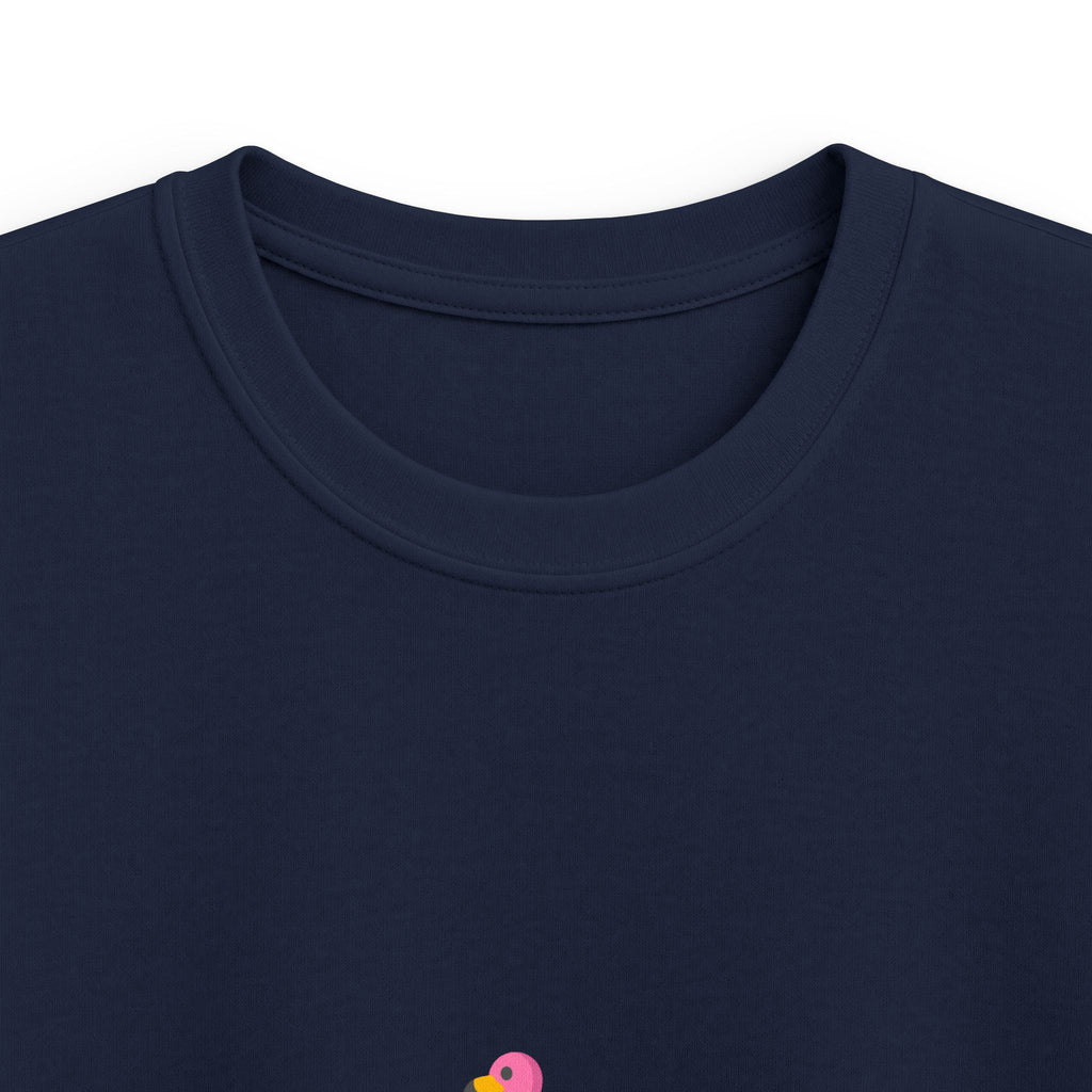 Kids T-Shirt — Pink Duck 'VIBES' Cute Summer Tee
