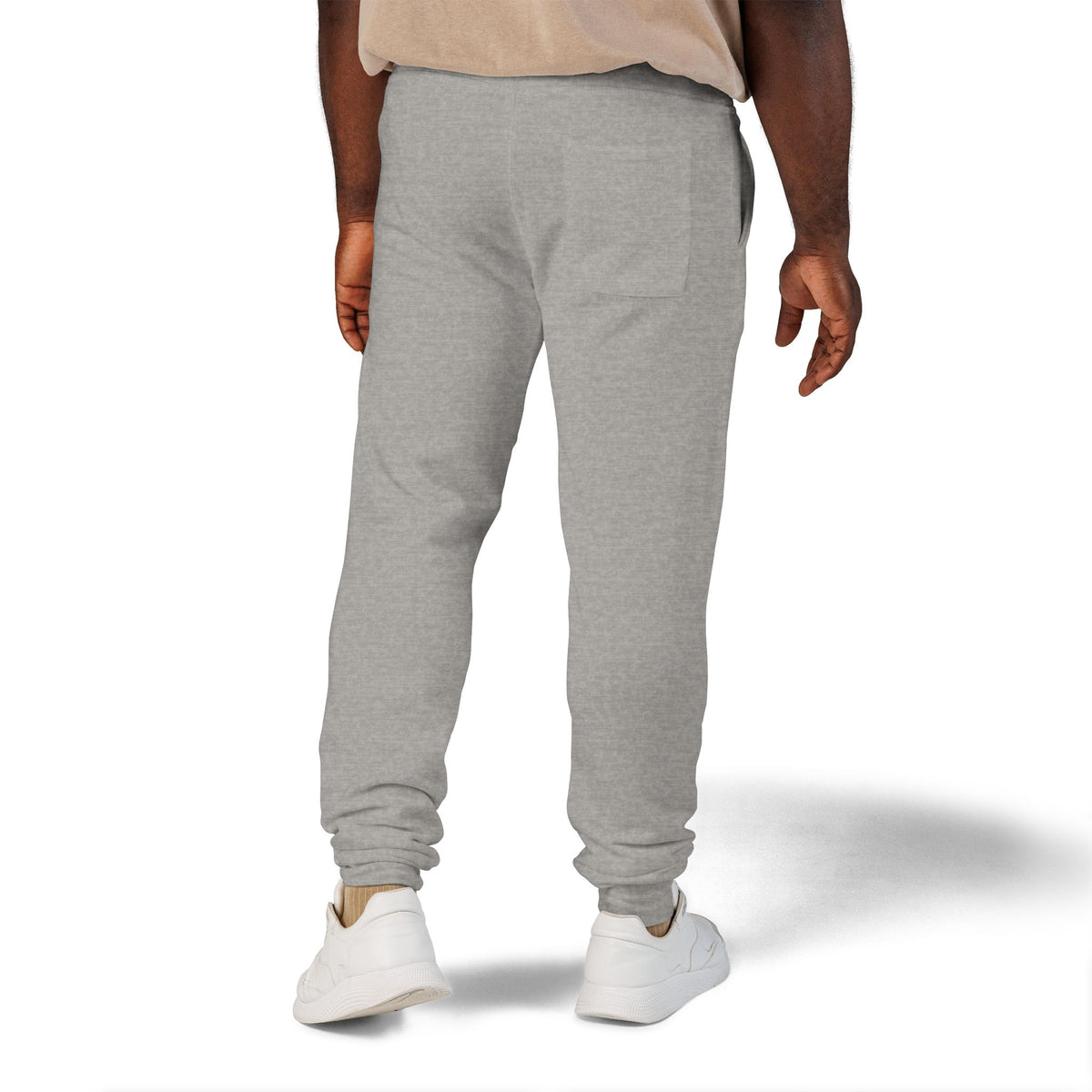 Embroidered 'Slate & Social' Fleece Sweatpants — Cozy Casual Joggers