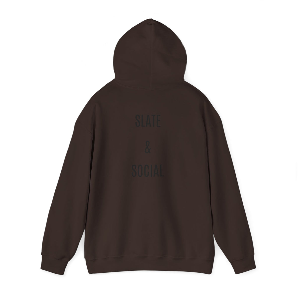The Real Queen Hoodie — 'Slate & Social' Graphic Pullover for Bold Fashionistas