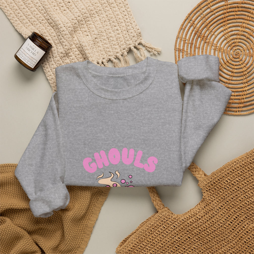 Ghoul Crewneck Sweatshirt — "Ghouls Just Wanna Have Fun" Cute Halloween Pullover