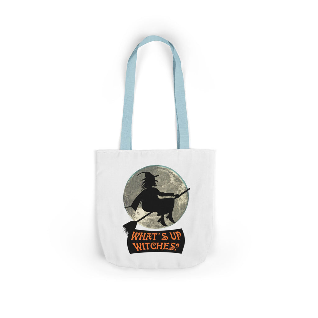 What’s Up Witches Halloween Witch Canvas Tote Bag