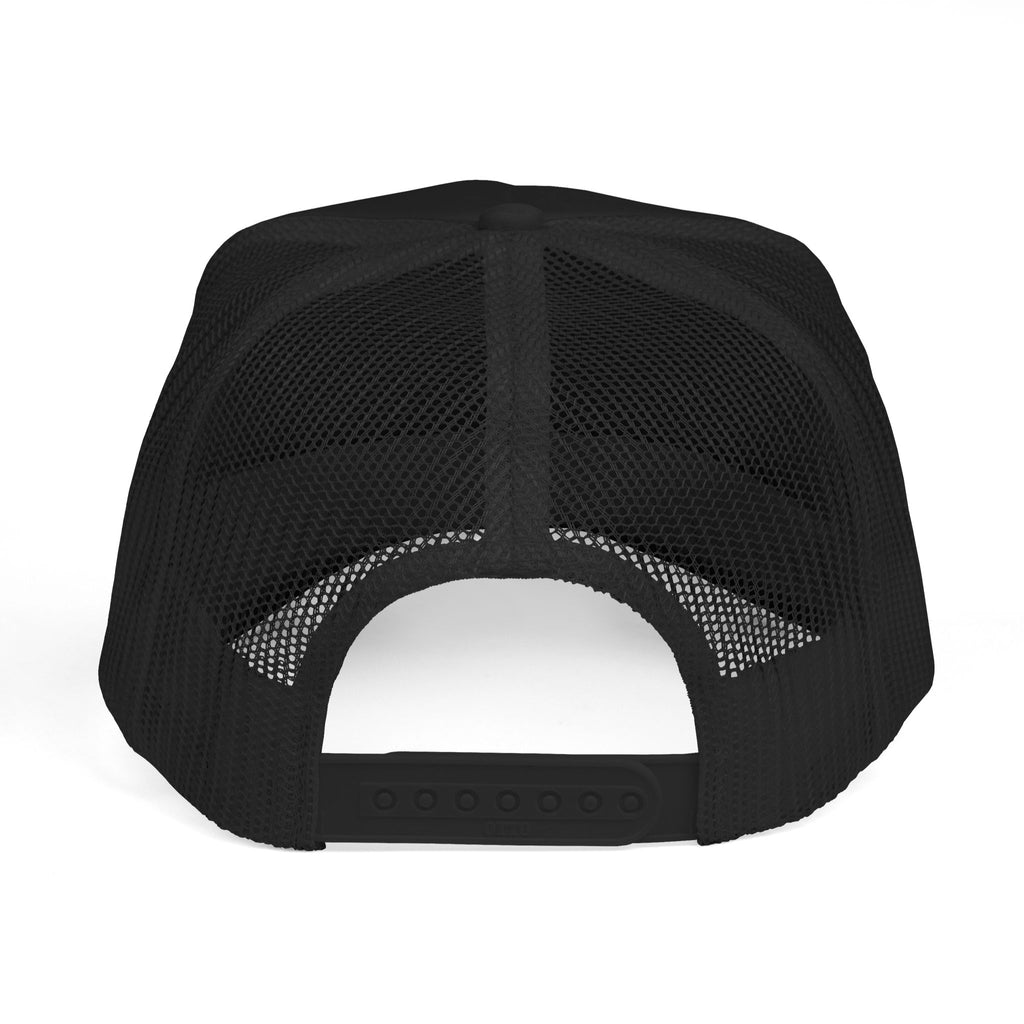 Trucker Hat — "Slate & Social" Retro Patch Foam Cap