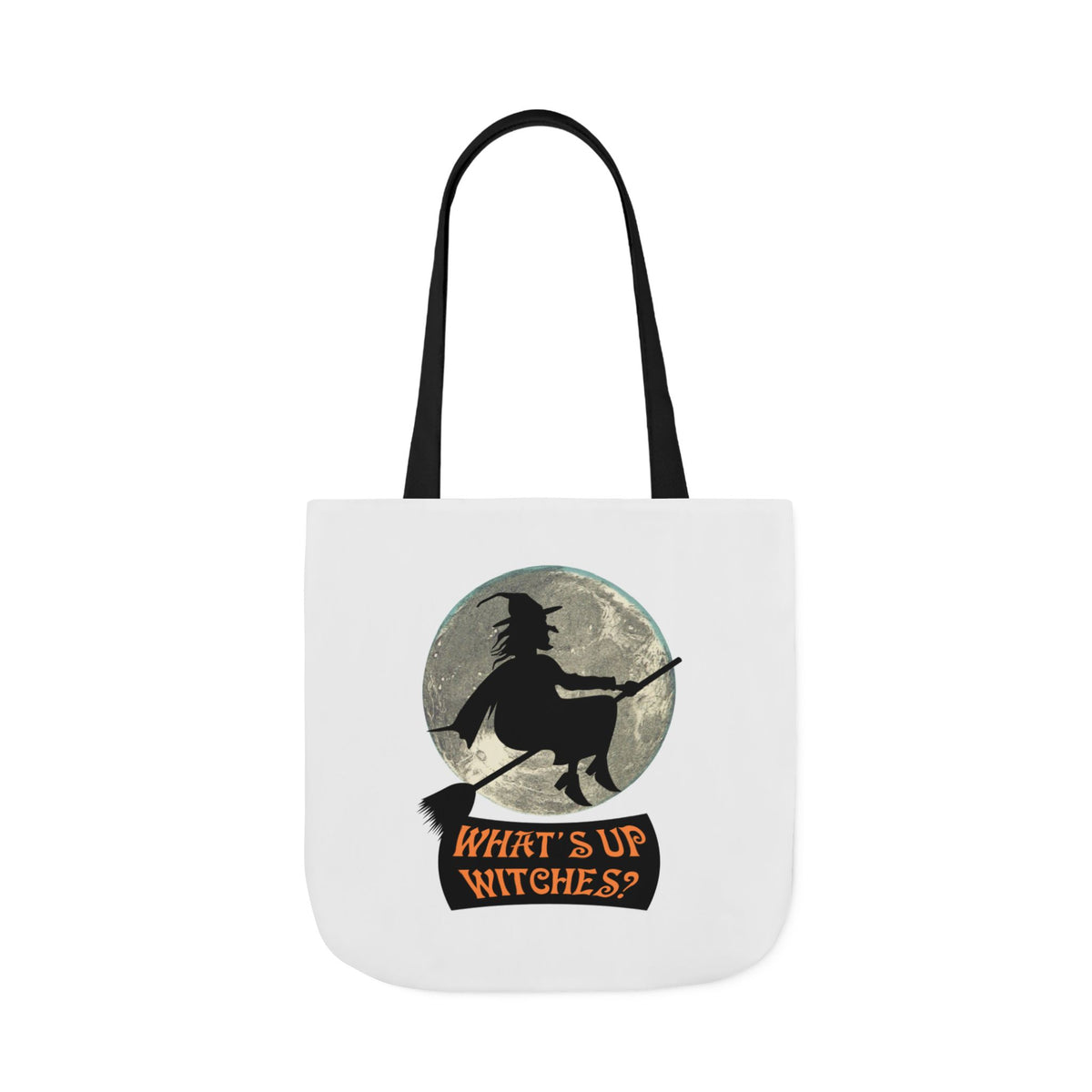 What’s Up Witches Halloween Witch Canvas Tote Bag